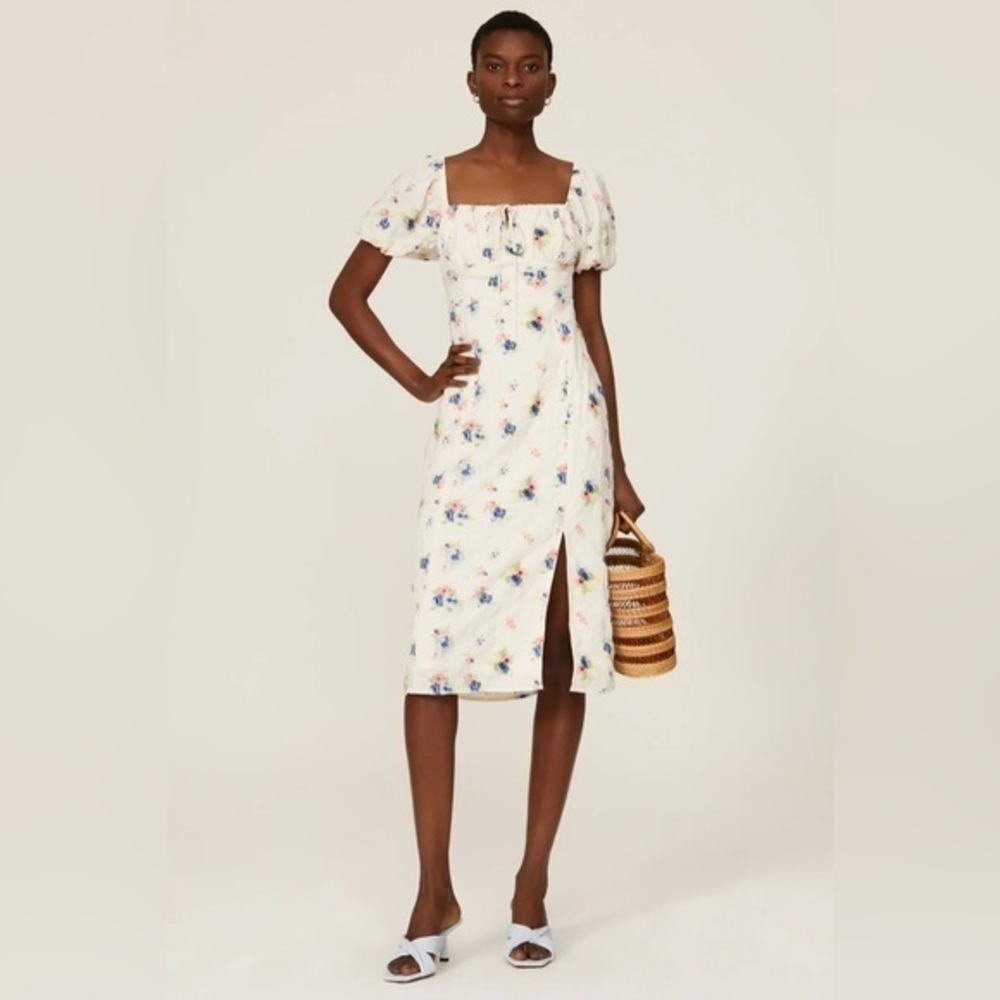 Louna
Puff Sleeve Midi Dress‎